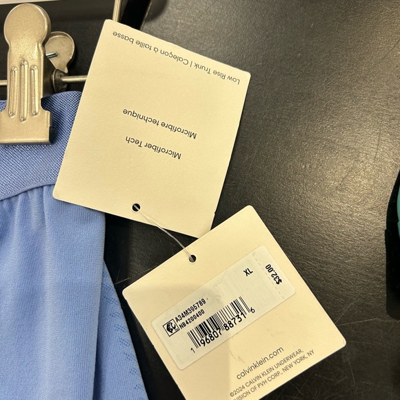 Calvin Klein Microfiber low rise  Trunk - blue new - Picture 2 of 9